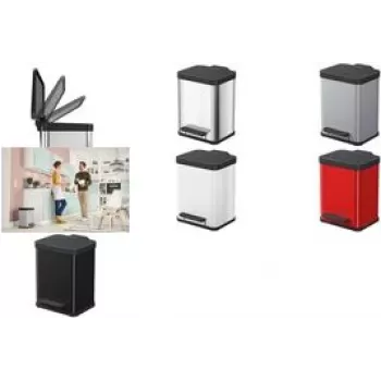 Cubo de basura Hailo Öko Uno Plus M 17 l acero inoxidable (0619-200)
