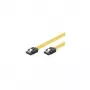Wentronic goobay - Cable SATA - Serial ATA 150/300/600 - SATA (M) a SATA (M) - 70cm - con bloqueo, plano (95023)