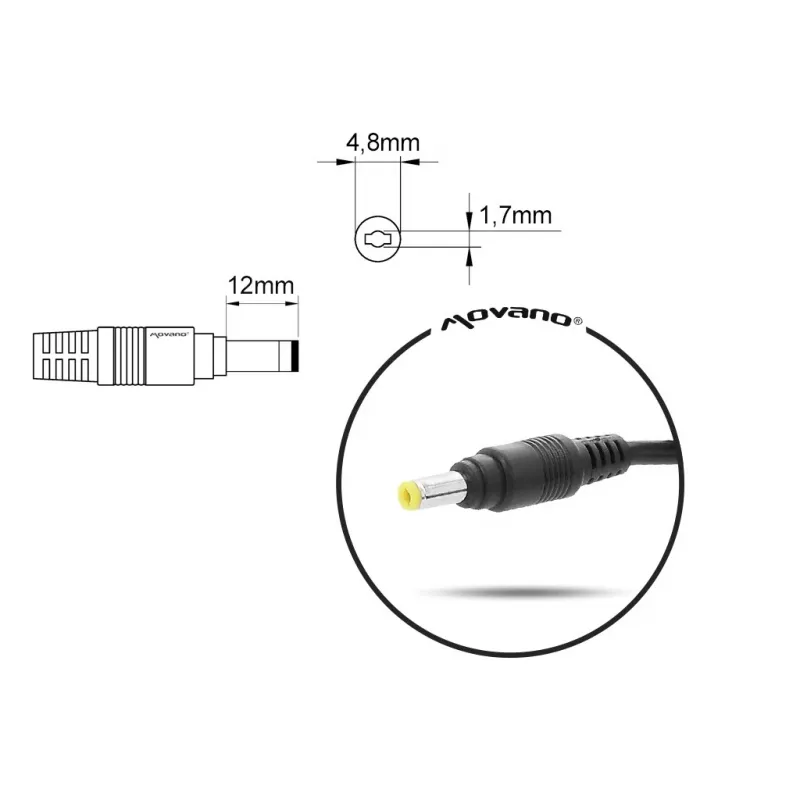 Cargador de portátil MITSU 10,5V 4,3A (4,8×1,7 mm) para portátiles Sony