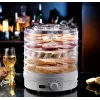 Extralink Home Deshidratador grande de alimentos para setas, frutas, verduras y hierbas Pro potente 500W + 5 bandejas 27cm blanco
