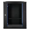 Extralink Lite 12U 530X400 Armario rack de pared negro con balda