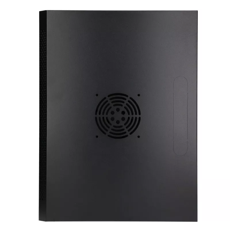 Extralink Lite 12U 530X400 Armario rack de pared negro con balda