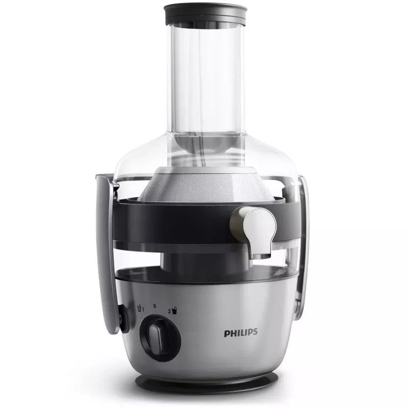 Exprimidor Philips Avance Collection HR1921/20 — 1100 W, indicador LED, recipiente SAN, carcasa de metal