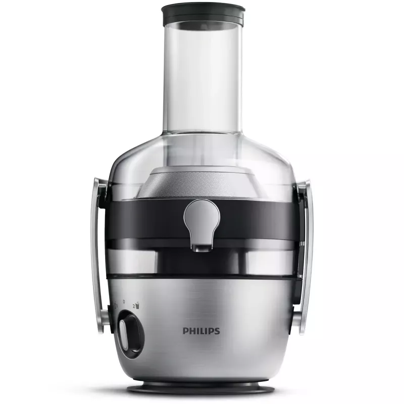 Exprimidor Philips Avance Collection HR1921/20 — 1100 W, indicador LED, recipiente SAN, carcasa de metal