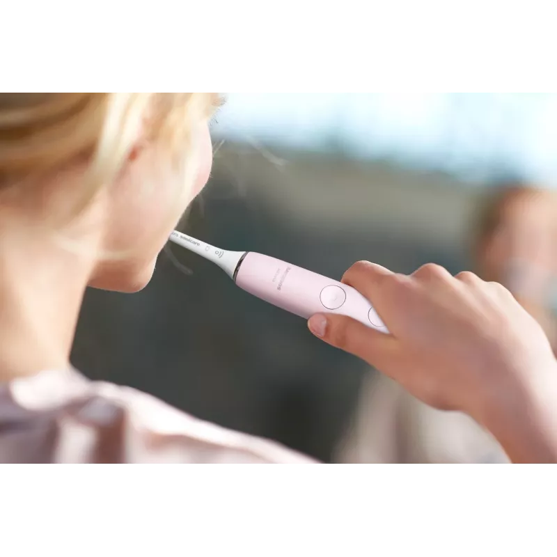 Cepillo de dientes eléctrico sónico Philips DiamondClean 9000 HX9911/29 — para adultos, batería de Li‑Ion integrada, modos Soft y Normal, rosa