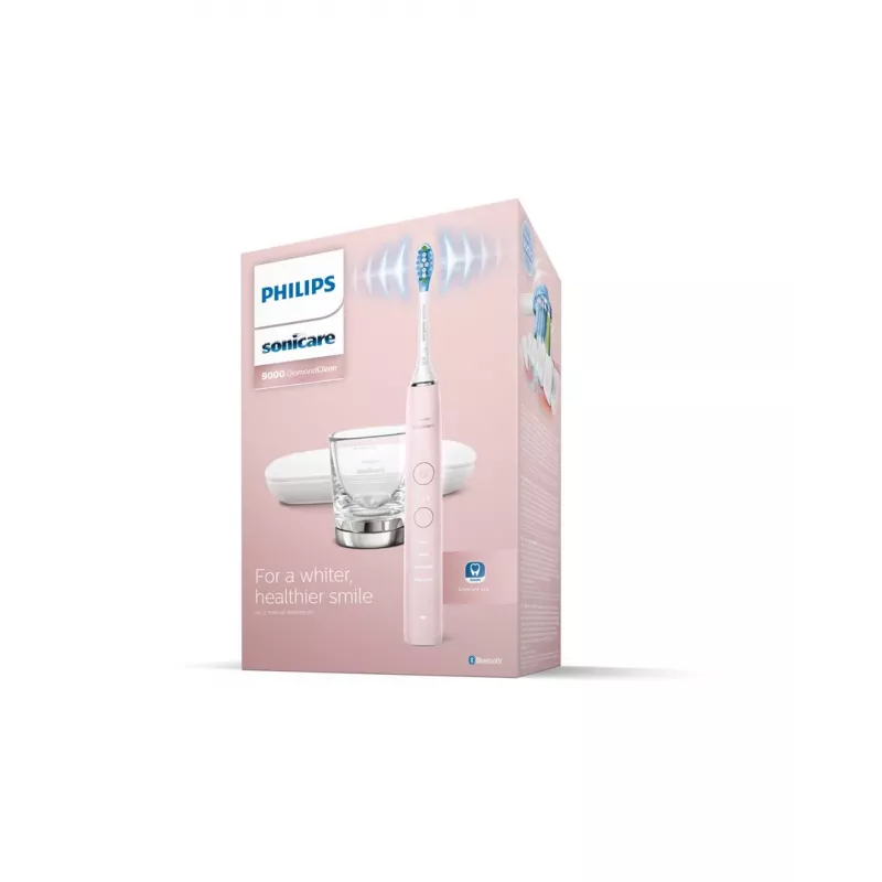 Cepillo de dientes eléctrico sónico Philips DiamondClean 9000 HX9911/29 — para adultos, batería de Li‑Ion integrada, modos Soft y Normal, rosa