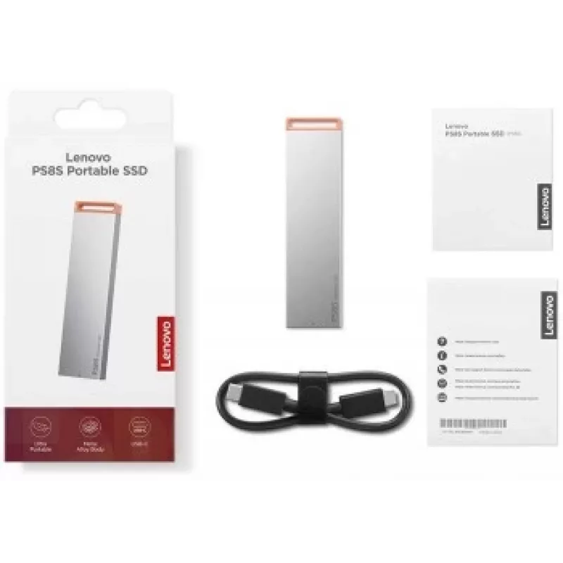 Unidad de estado sólido externa Lenovo 4XB1T88412 1 TB USB Type-C 3.2 Gen 2 (gris)