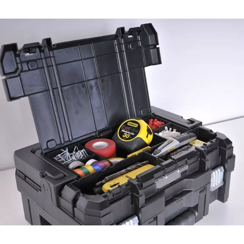 Stanley FMST1-71966 TSTAK II Módulo, caja para herramientas eléctricas con espuma