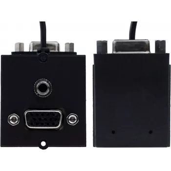 Módulo de enchufe VGA + RCA Bachmann 917.058 Conexión audio-vídeo