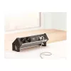 BACHMANN DESK2 ALU Negro 2x toma schuko 1x cargador USB 1x ABD GST18