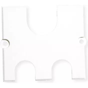Pasacables Bachmann 917.0821, blanco — salida de cables para mesa/mostrador