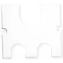 Pasacables Bachmann 917.0821, blanco — salida de cables para mesa/mostrador