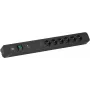 Regleta de enchufes Bachmann PRIMO 2 Negro 6 tomas AC 2 m