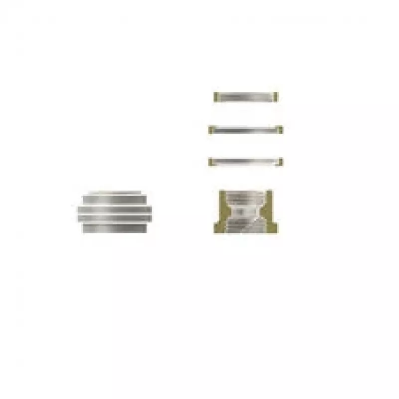Thermal Grizzly DeltaMate Pass Through – conector de refrigeración líquida, níquel mate, 1 ud. (TG-DM-FIT-0216)