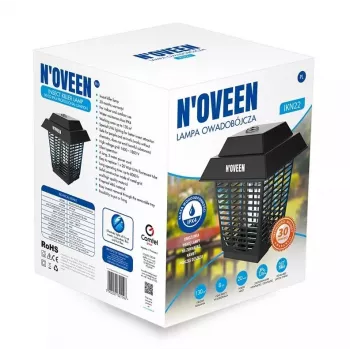 N'oveen IKN22 IPX4 Lámpara profesional insecticida tipo farol, UV-A