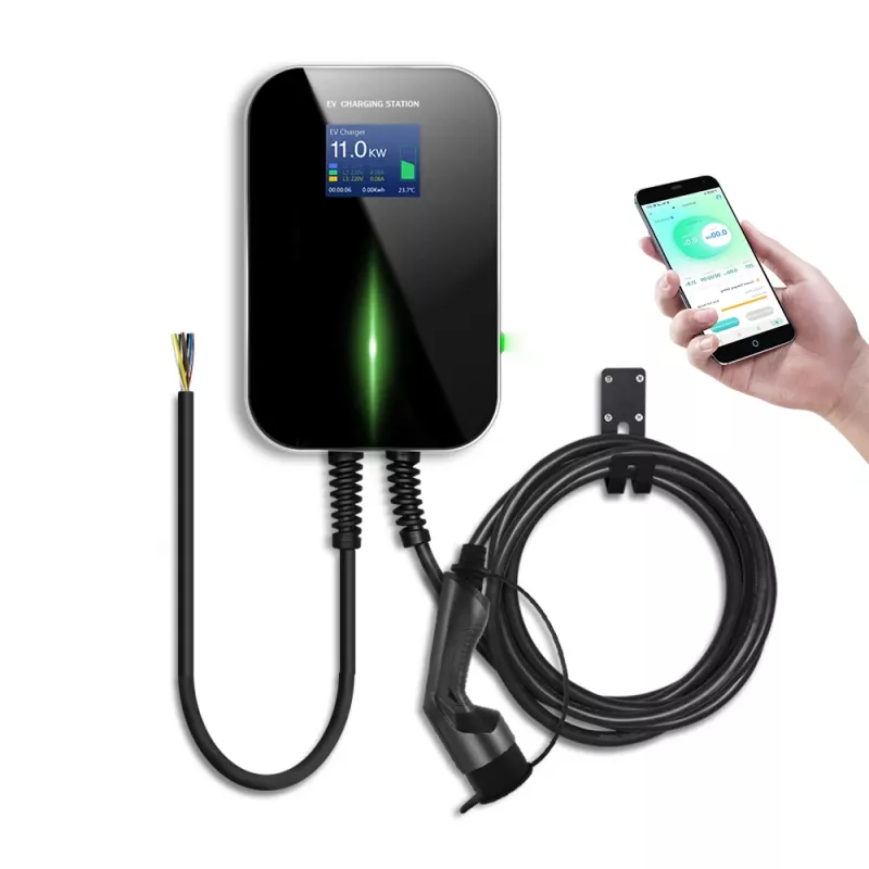 Extralink BS20-BC-22kW-APP Cargador de coche eléctrico Type 2 32A 22 kW, 3 fases, pantalla LCD, app, 6,1 m