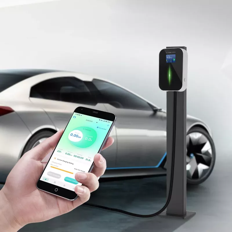 Extralink BS20-BC-22kW-APP Cargador de coche eléctrico Type 2 32A 22 kW, 3 fases, pantalla LCD, app, 6,1 m