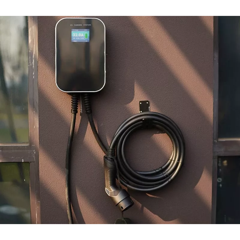 Extralink BS20-BC-22kW-APP Cargador de coche eléctrico Type 2 32A 22 kW, 3 fases, pantalla LCD, app, 6,1 m