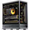 Caja para PC Jonsbo D401, torre Midi, ATX, cristal templado – negra