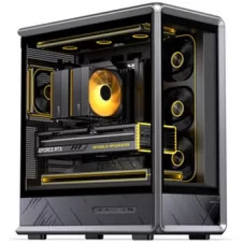 Caja para PC Jonsbo D401, torre Midi, ATX, cristal templado – negra