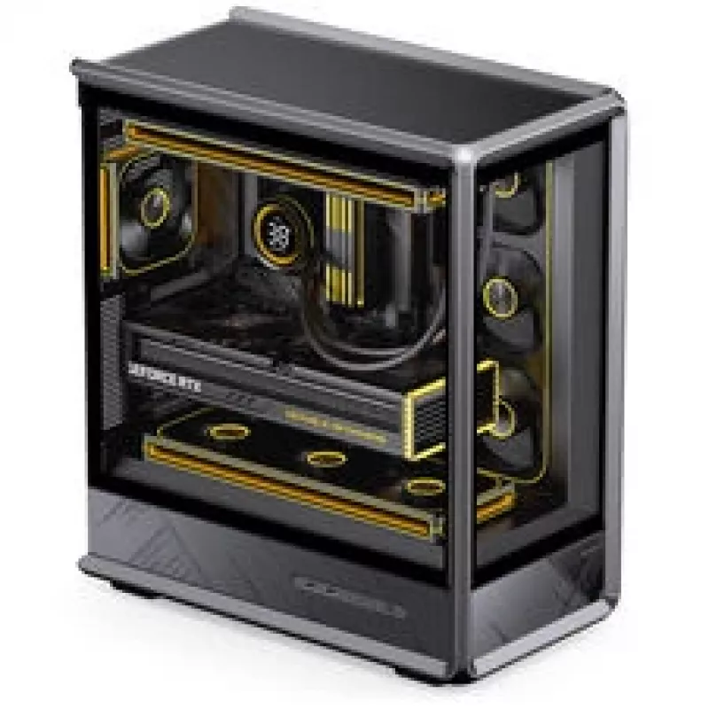 Caja para PC Jonsbo D401, torre Midi, ATX, cristal templado – negra