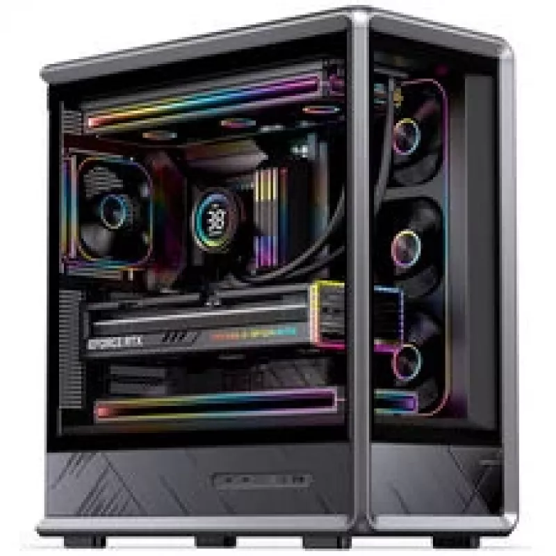 Caja para PC Jonsbo D401, torre Midi, ATX, cristal templado – negra
