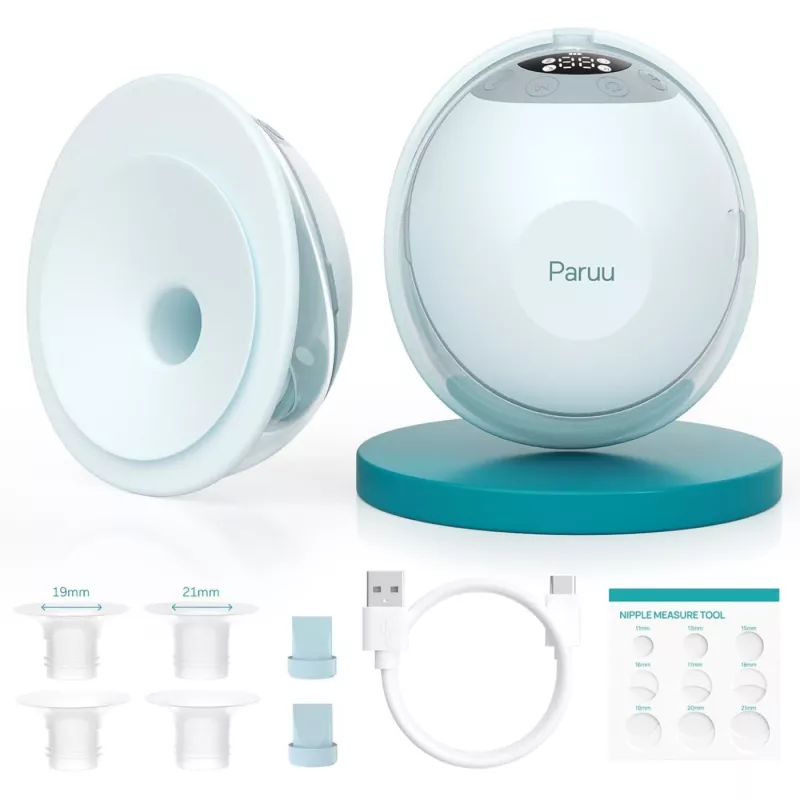 Paruu P20 Extractor de leche portátil manos libres Verde pack doble