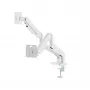 Soporte para monitor GEMBIRD MA-DA2-06-W para pantallas de 17–32 pulgadas, montaje en pinza de mesa/barra, blanco