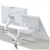 Soporte para monitor GEMBIRD MA-DA2-06-W para pantallas de 17–32 pulgadas, montaje en pinza de mesa/barra, blanco