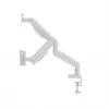 Soporte para monitor GEMBIRD MA-DA2-06-W para pantallas de 17–32 pulgadas, montaje en pinza de mesa/barra, blanco