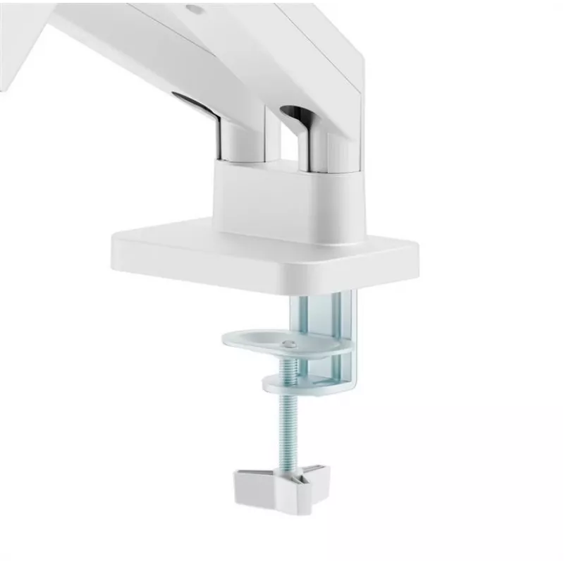Soporte para monitor GEMBIRD MA-DA2-06-W para pantallas de 17–32 pulgadas, montaje en pinza de mesa/barra, blanco