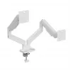 Soporte para monitor GEMBIRD MA-DA2-06-W para pantallas de 17–32 pulgadas, montaje en pinza de mesa/barra, blanco