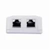 Toma de red blindada de pared GEMBIRD 2×RJ45 Cat6A FTP