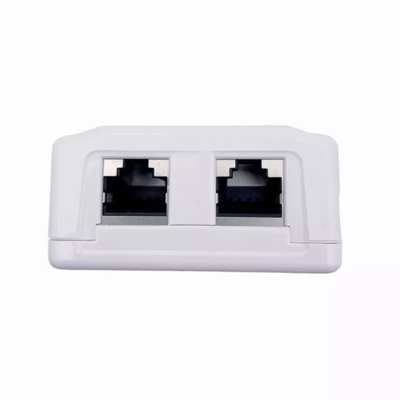 Toma de red blindada de pared GEMBIRD 2×RJ45 Cat6A FTP