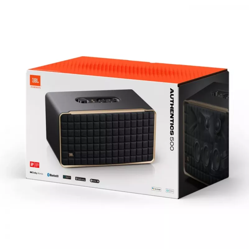 JBL Authentics 500 Negro, Dorado 135 W