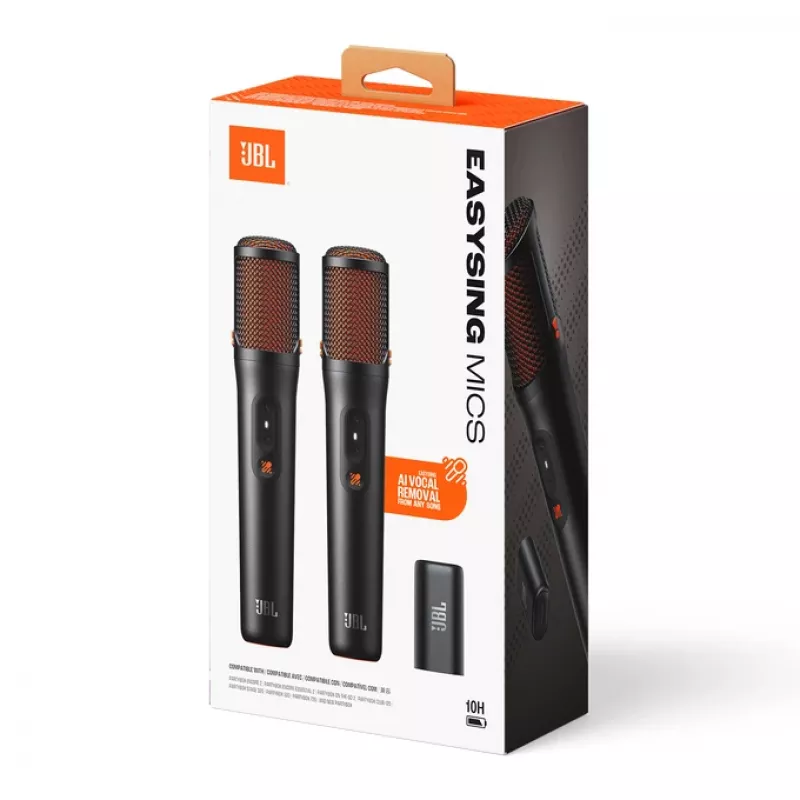 JBL EasySing Mics Set de micrófonos Negro