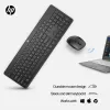 HP 230 Combo inalámbrico de ratón y teclado, tamaño completo, inalámbrico, RF Wireless, membrana, Negro, ratón incluido