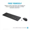 HP 230 Combo inalámbrico de ratón y teclado, tamaño completo, inalámbrico, RF Wireless, membrana, Negro, ratón incluido
