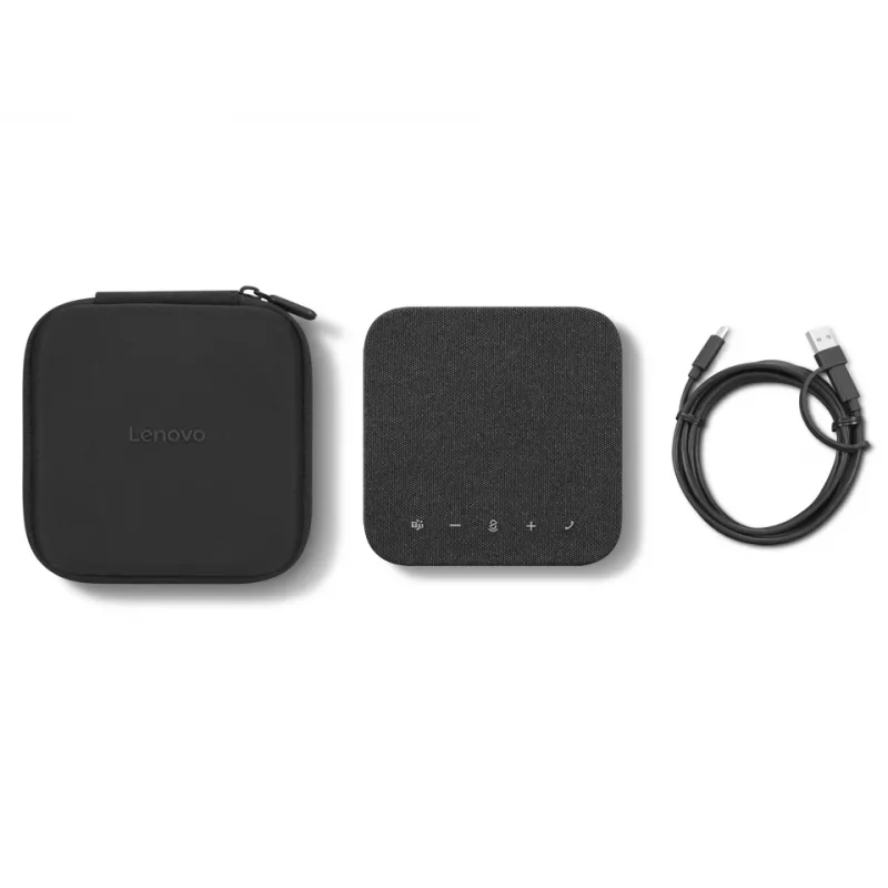Lenovo 4Y71Q47766 — Manos libres para PC Bluetooth, USB-C, batería de Li-Ion 4215 mAh, negro