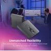 Ratón inalámbrico ambidiestro Bluetooth Lenovo 4Y51T62792 — LED IR, 4000 DPI, 7 botones, rueda, gris