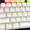 Set de teclas para teclado, HP HyperX Full Key Set Keycaps, blanco, compatible con HyperX y la mayoría de teclados mecánicos