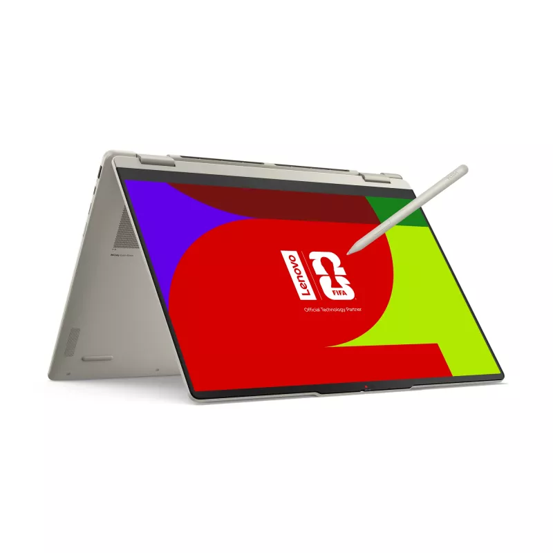 Lenovo Yoga 7 2 en 1 16AGP11 Copilot+ PC AMD Ryzen™ AI 7 445 Híbrido (2 en 1) 40,6 cm (16 inch) Pantalla táctil 2.8K 16 GB LPDDR5x-SDRAM 1 TB SSD Wi-Fi 7 (802.11be) Windows 11 Home alemán Seashell (color)