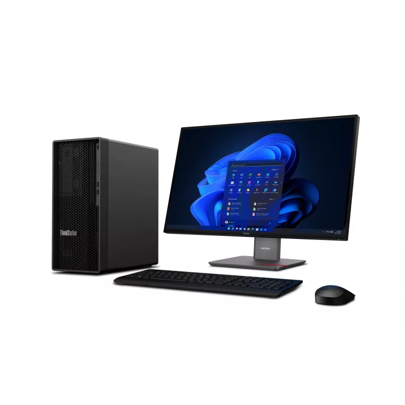 Lenovo ThinkStation P2 Tower Gen 2 Intel Core Ultra 7 265K 32 GB DDR5-SDRAM 512 GB SSD NVIDIA® GeForce RTX™ 5050 Windows 11 Pro estación de trabajo