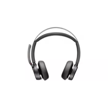 Auriculares HP Poly Voyager Focus 2-M USB-C-C con adaptador USB-C/A y base de carga Poly+ 3 años