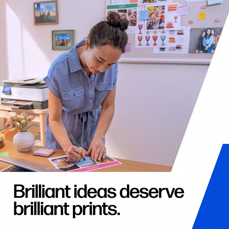 Cartucho de tinta HP 308 tricolor original (cian/magenta/amarillo), tinta colorante, rendimiento estándar, pack de 1
