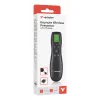 Presentador inalámbrico Verbatim Keynote con pantalla LCD, RF, USB, 30 m, negro