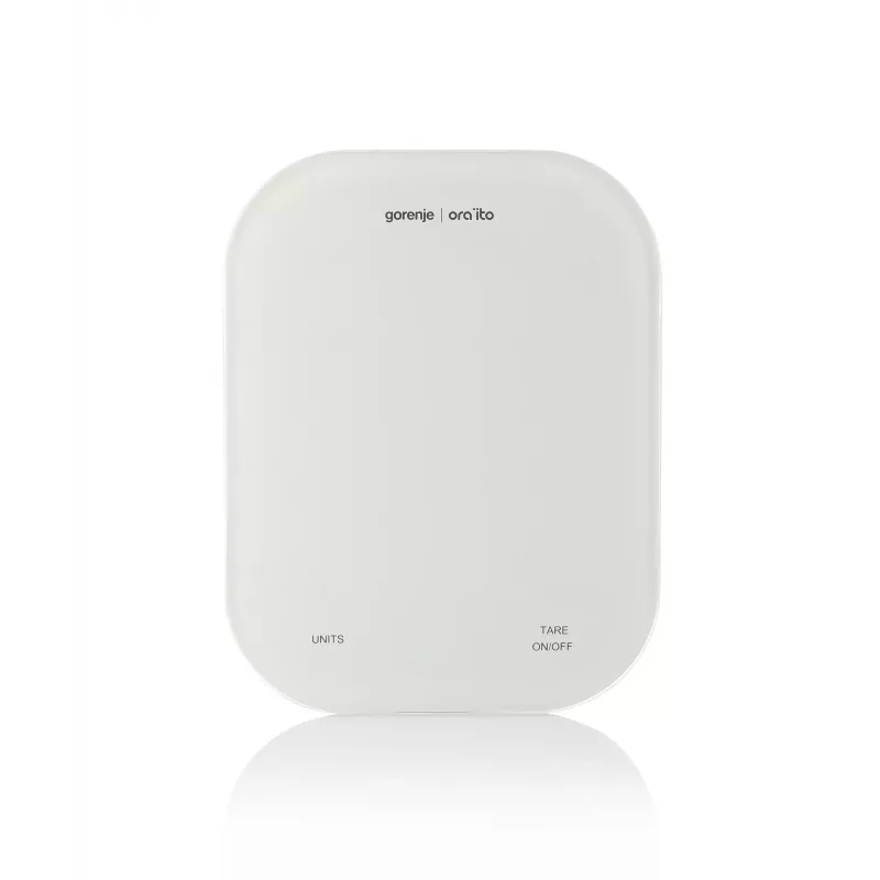 Báscula de cocina Gorenje KT10ORAW blanca rectangular electrónica