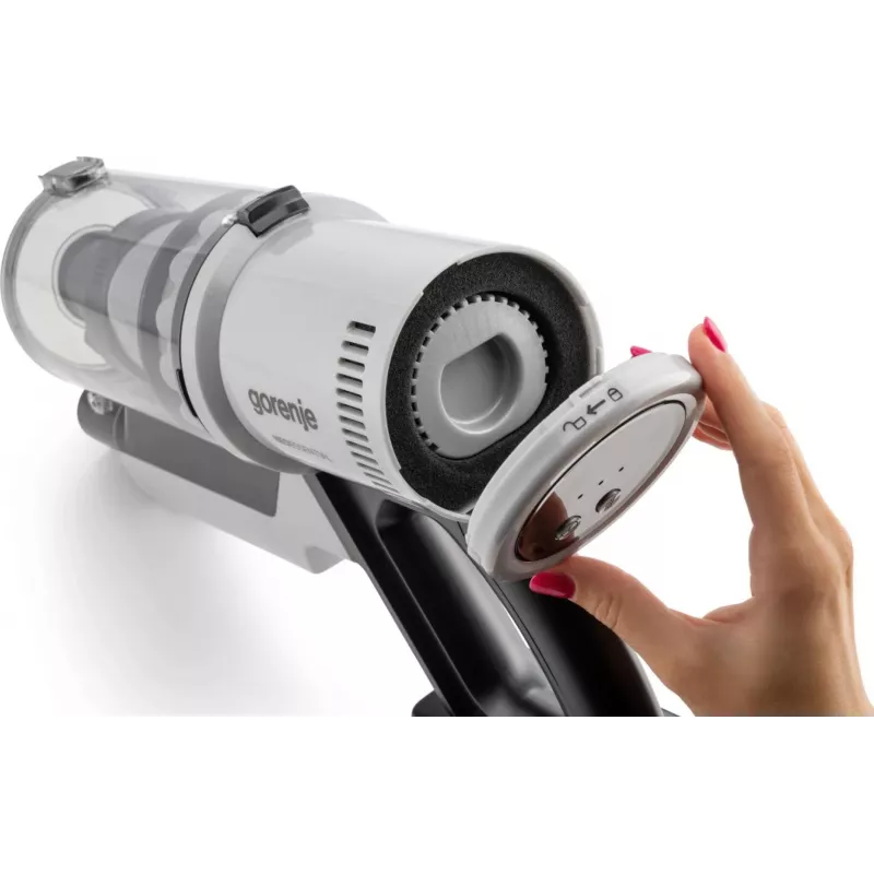 Gorenje SVC259400NES aspirador de escoba 2 en 1 de batería en seco microfiltro sin bolsa 0,6 l 200 W plateado