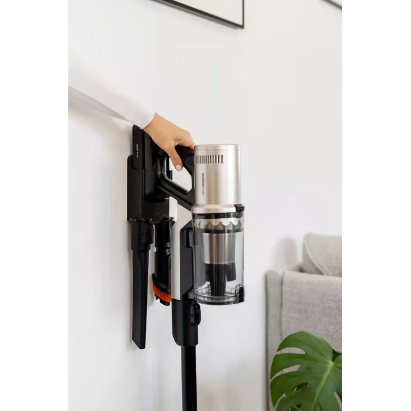 Gorenje SVC259441NFGO aspirador de escoba 2 en 1 de batería en seco HEPA sin bolsa 0,6 l 350 W dorado