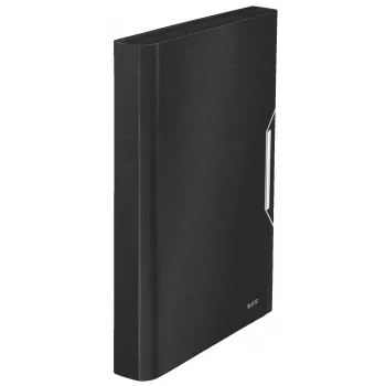 Leitz carpeta de concierto ampliable PP, A4, polipropileno (PP), negro, 250 hojas, 80 g/m², 6 compartimentos